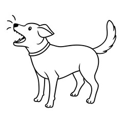 illustrarion of a dog with vector art