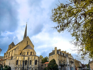 Traditional Cathedral building in Poitiers, France
