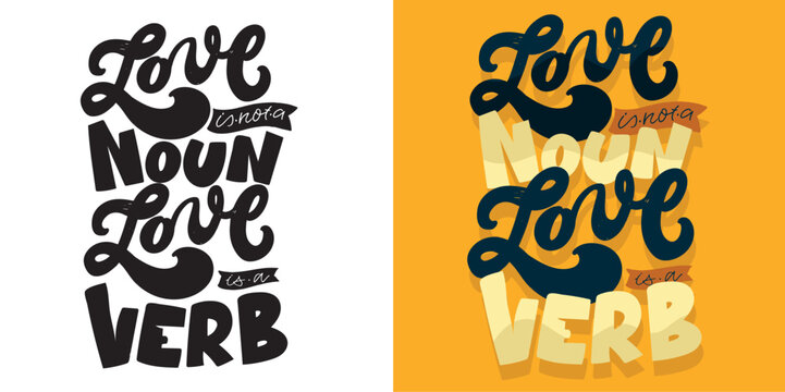 Set with hand drawn lettering quotes in modern calligraphy style. Inspiration slogans for print and poster design. Vector