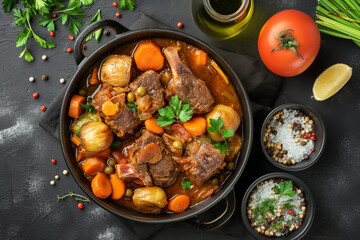 Osso Buco alla Milanese (braised veal shanks with vegetables, white wine, and broth)