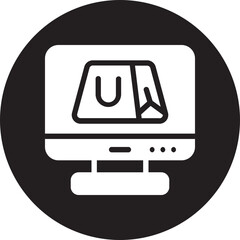 Fototapeta premium ecommerce glyph icon