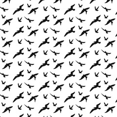 Pattern with birds for wallpaper. bed, children's clothing