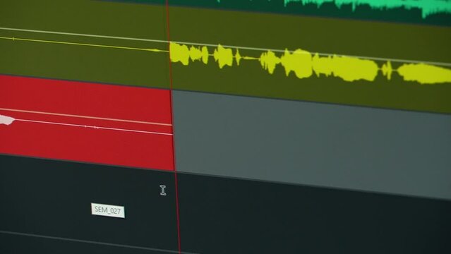 recording and sound editing in a recording studio