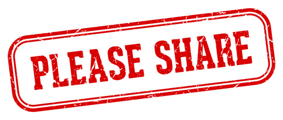 please share stamp. please share rectangular stamp on white background