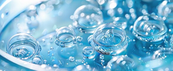 Bubbling Blue A Glimpse of the Ocean's Beauty Generative AI