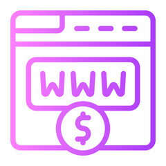 browser gradient icon