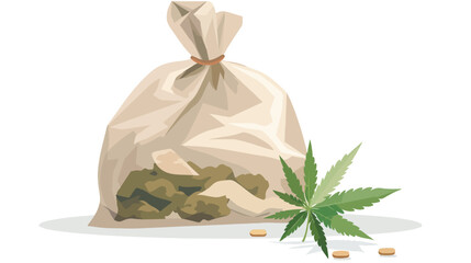 Nug bag turkey smoking blunt hold weed cannabis bud  - obrazy, fototapety, plakaty