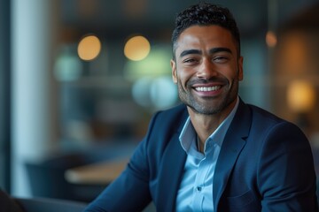 Cultural Harmony: Mixed-Race Gentleman in Stylish Suit