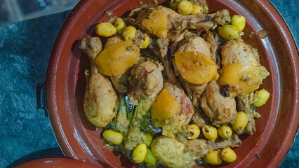 Chicken and Potatoes Tajine