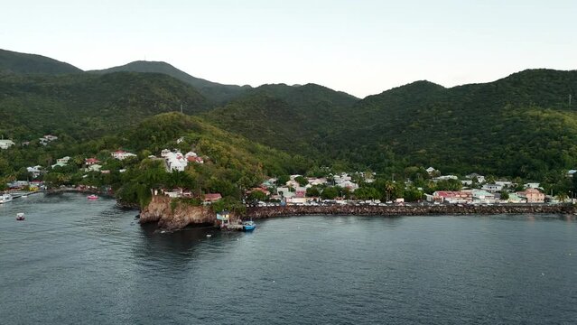 Exploring the Cousteau Reserve: Aerial Views of Marine Splendor in Guadeloupe, Captured in 60fps
