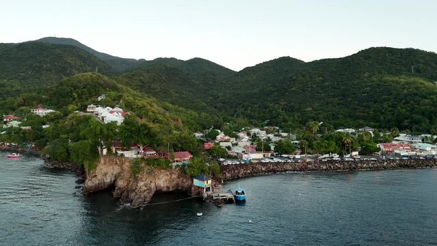 Exploring the Cousteau Reserve: Aerial Views of Marine Splendor in Guadeloupe, Captured in 60fps