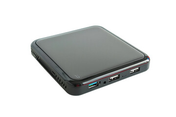 Black External Hard Drive With Two USBs