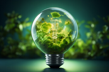 World environment and earth day concept with tree growing in a lightbulb. Eco friendly enviroment - 774716468