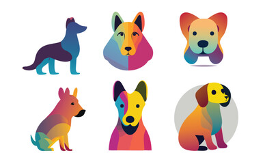 Abstract, minimal dogs with gradient-filled 