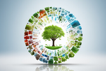 Environmentally friendly sustainable development concept - 774716833