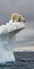 Urso Polar em Cima de um Iceberg
