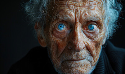 Abstract Visualization of Alzheimer's Impact: Memory Fragments Dispersing into Darkness Symbolizing Dementia's Effect on the Mind