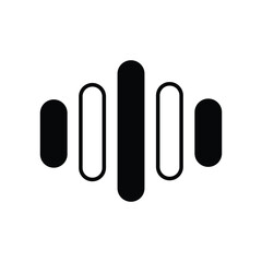audio icon with white background vector stock illustration