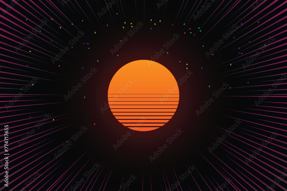 Aufkleber pixel art background. 8 bit game. retro game. for game assets in vector illustrations. retro futuris