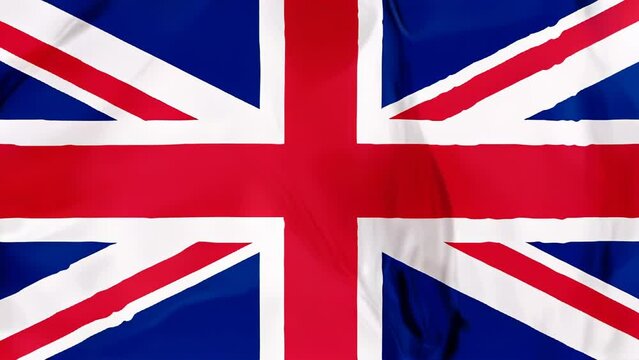 The vibrant and iconic union jack flag representing the national pride and patriotism of the united kingdom is seen fluttering in the wind on a flagpole. 3D illustration