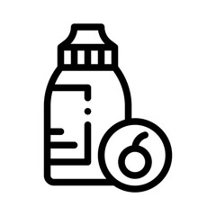 cherry juice line icon