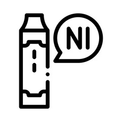 nicotine line icon