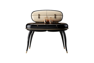 Designer Dressing Table on transparent background.