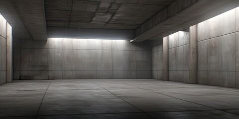 Within the cavernous interior of the warehouse, emptiness stretches as far as the eye can see, devoid of any stored items.