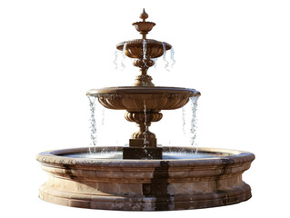 a photo of a fountain isolated on a white background PNG