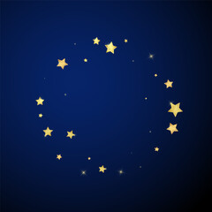 Magic stars vector overlay.  Gold stars scattered