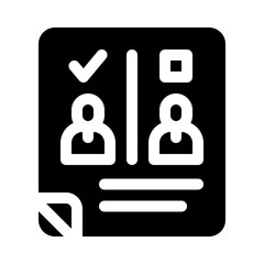 ballot glyph icon