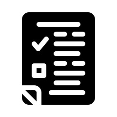 ballot glyph icon