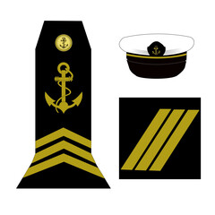 Galon de l'armée de la marine nationale française:  Maître 