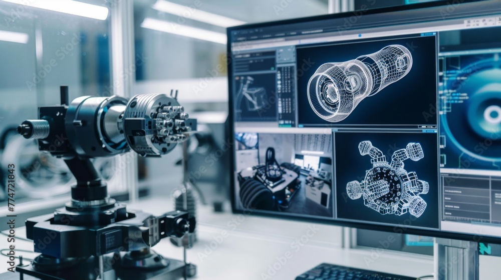 Poster Precision Engineering: Robotic Machine and Component Design on Computer Monitors