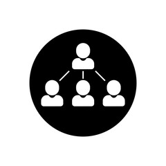 Referral program icon vector. Referral illustration sign. Team symbol. Management logo.