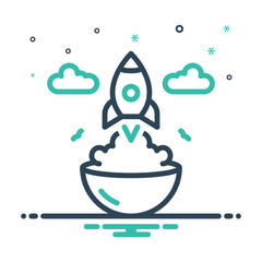 Mix icon for concept