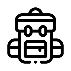 backpack line icon