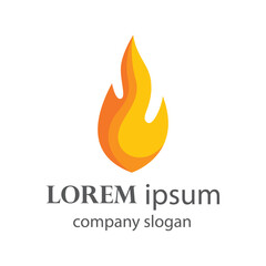 fire logo design burning and blazing