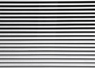 Abstract White Louvered Shutters Pattern Full Frame