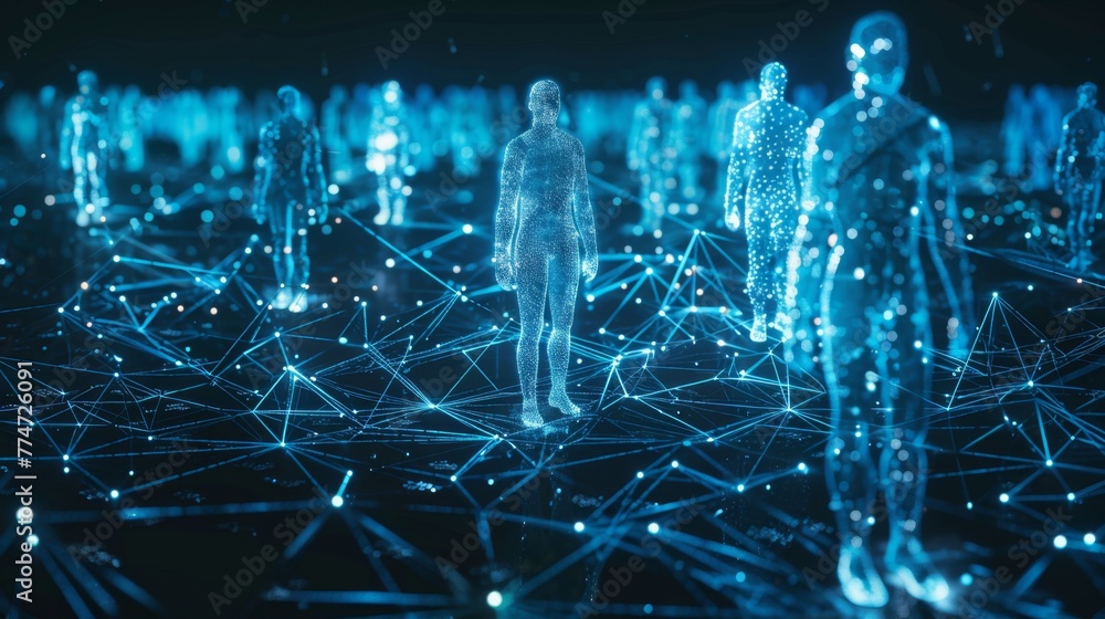 Poster Digital Representation of Human Figures in a Networked System