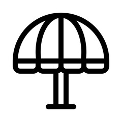 parasol line icon