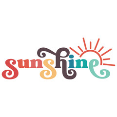 Sunshine SVG, Summer Illustrations, Summer SVG, Holiday Illustrations, Summer T-Shirt