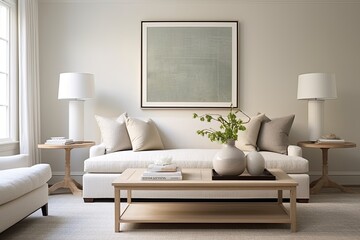Serene Minimalist Living Room Decors: Simple Elegance with Clean Lines