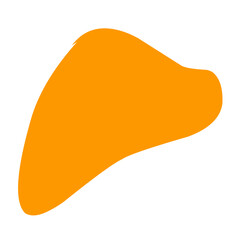 blob orange shape