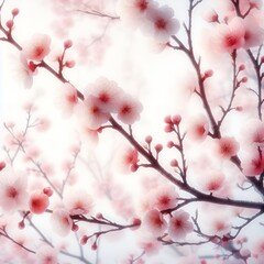 Obraz premium Cherry Blossom Background Illustration
