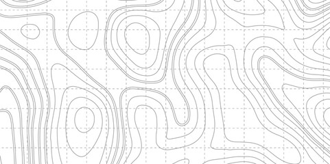 Topographic contour map. similar cartography illustration. Abstract background with waves Geographic mountain relief. Abstract lines background. 