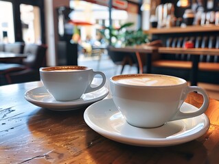 Barista's Delight: Dark Espresso and Warm Latte Pairing