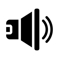 loudspeaker glyph icon