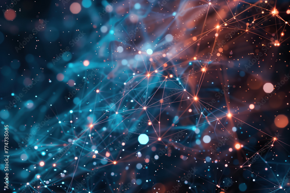Poster abstract futuristic background with lights. a slide background for showcasing digital and creative c