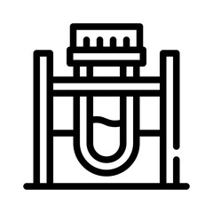 test tubes line icon